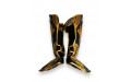 Защита голени Twins Special FSGL10-49 black gold - XL