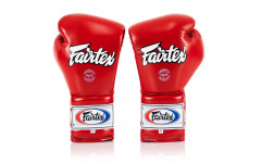 Перчатки боксерские на шнурке Fairtex BGL7 red 16 oz Перчатки боксерские на шнурке Fairtex BGL7 red 16 oz